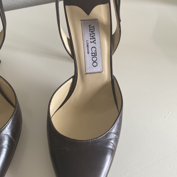 Jimmy Choo Brown Slingback heels - Picture 4 of 9